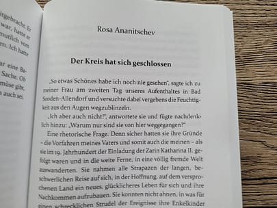 Der Kreis hat sich geschlossen / Rosa Ananitschev (Almanach 2022 „Hier war ich, dort bin ich …“